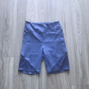 Blue biker shorts